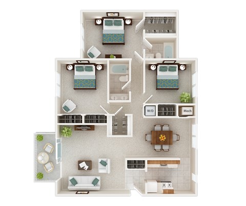 3115 Hewitt Avenue 1-3 Beds Apartment for Rent - Photo Gallery 16